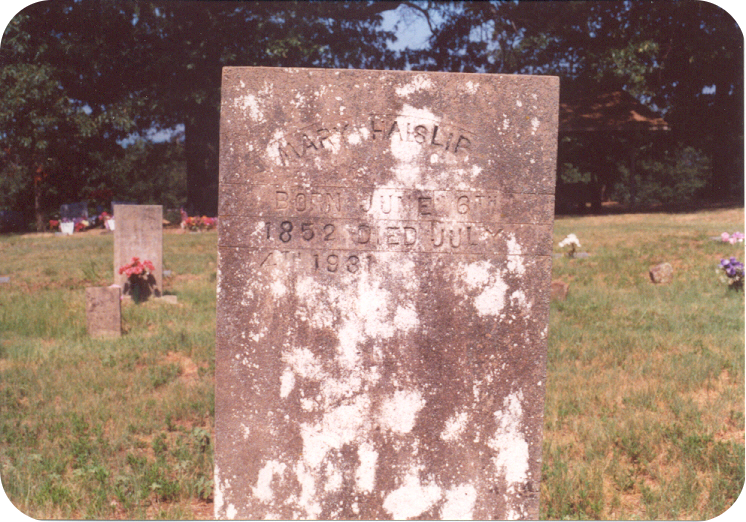 Mary (Keen) Haislip Tombstone